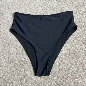 Black High-Waisted Bikini Bottom